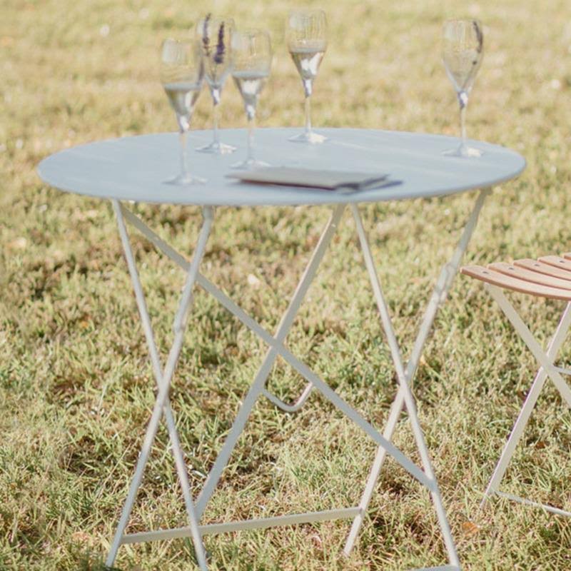 Red Ochre Round Folding Table K899978