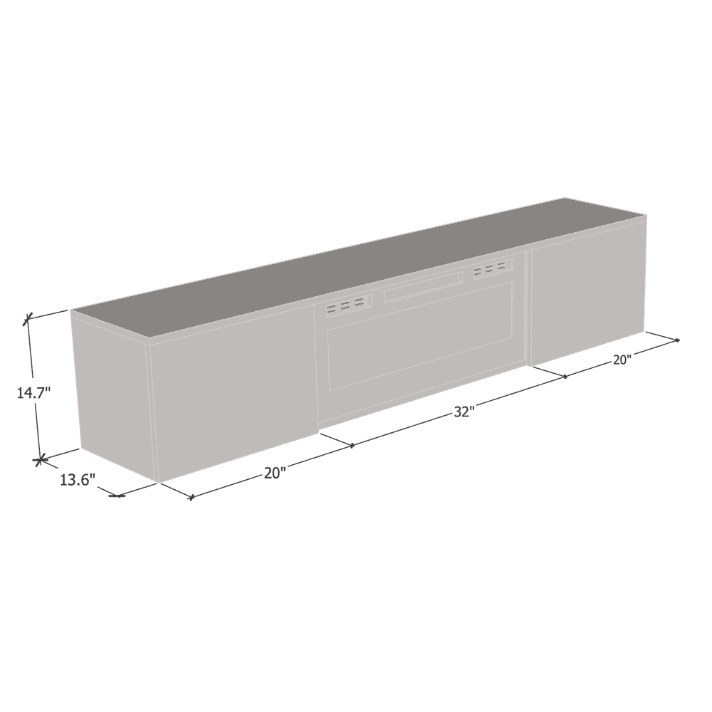 Floating Fireplace TV Stand for TVs up to 80", High Gloss 72" Entertainment Center S2135