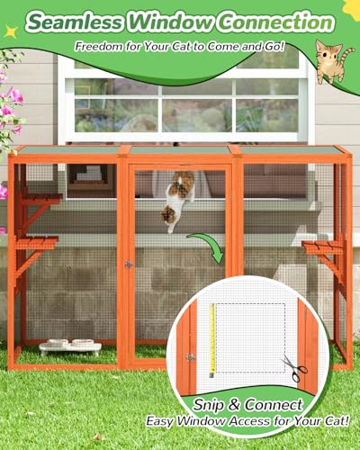 Grey Wooden Cat Enclosure V518961