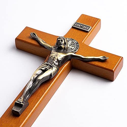 10.7 Inch Wooden Wall Cross J192