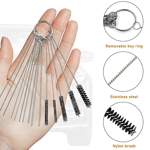 5 Nylon Brushes + 10 Cleaning Needles + 1 Throttle Wrench Carburetor Cleaner Tool Kit N5641