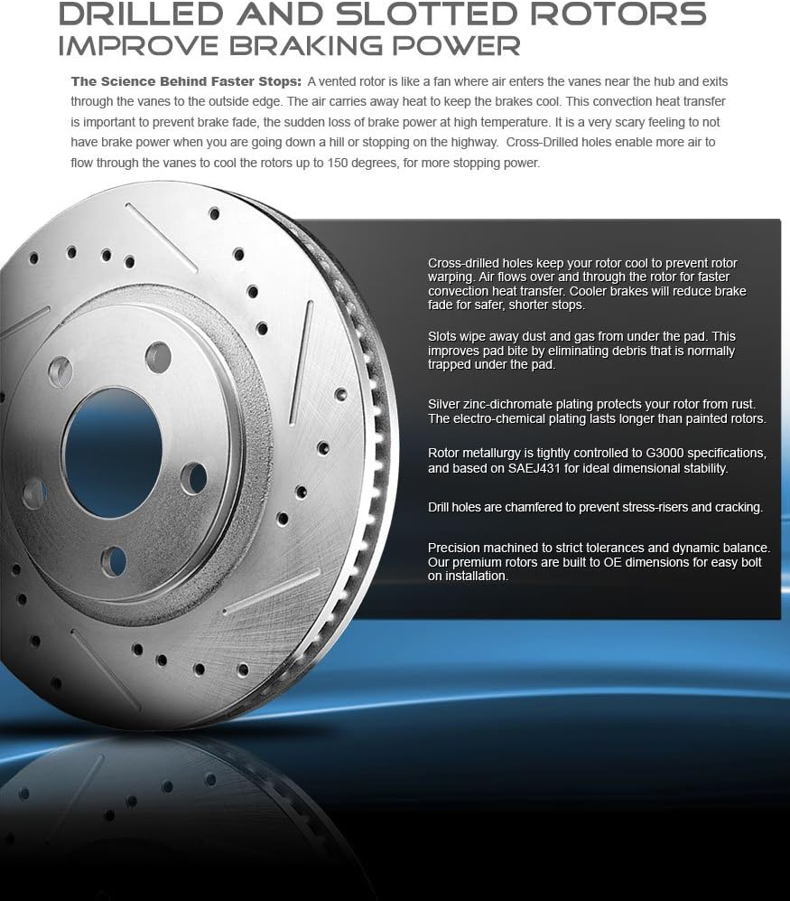 276 mm Rotors Set for Chevrolet HHR J7177