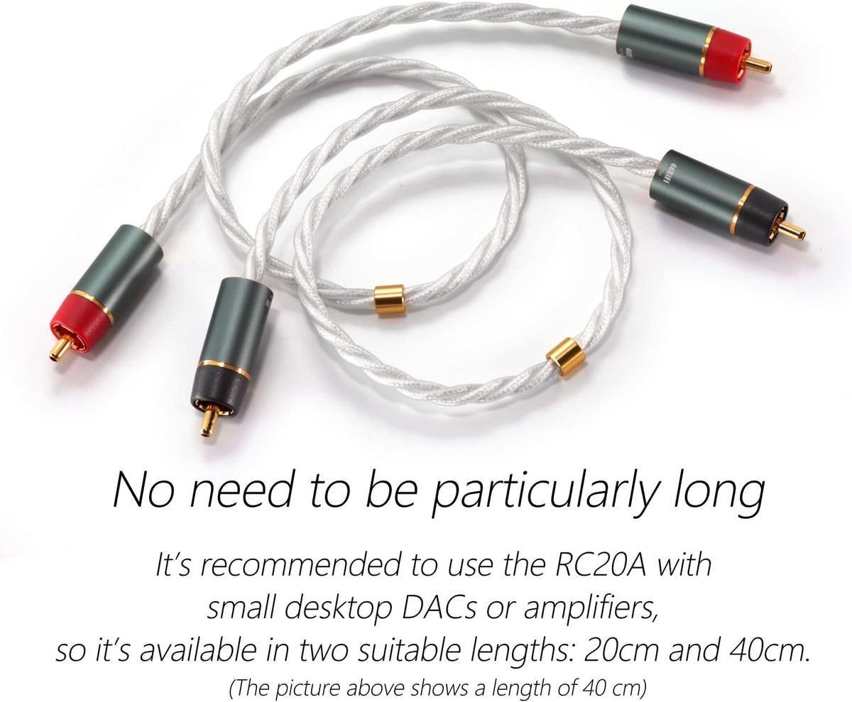 RCA Signal Cable with PCOCC Conductor (20CM) P530