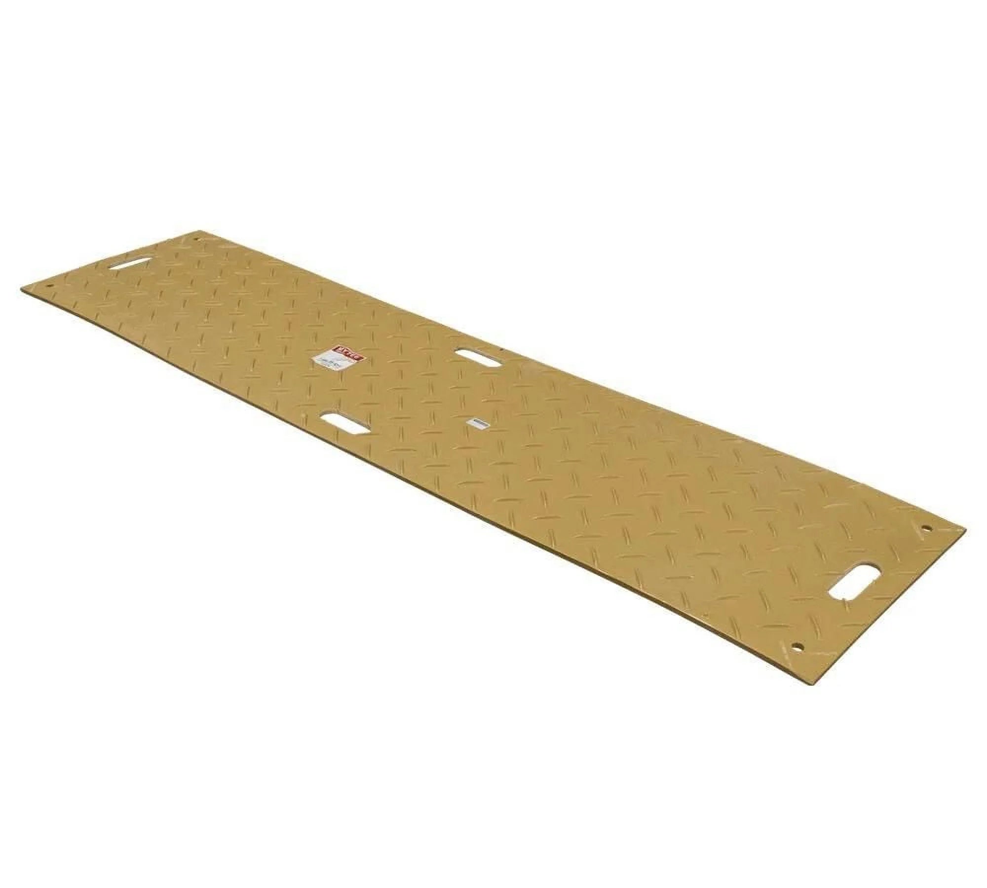 4 Pcs Tan Ground Protection Mats, 2' x 8', Heavy Equipment Mats N11885