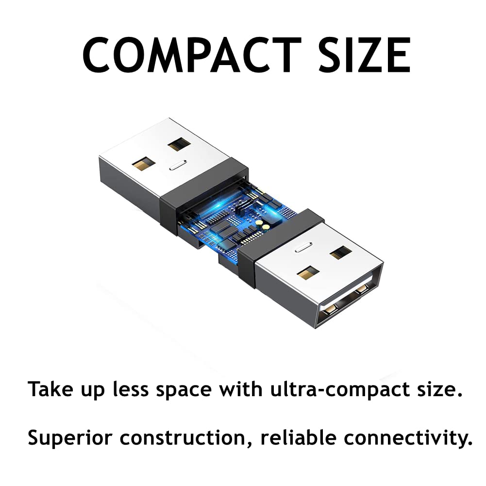 USB 2.0 Panel Mount Coupler Female to Female Bulkhead Adapter with Dustcap S754220