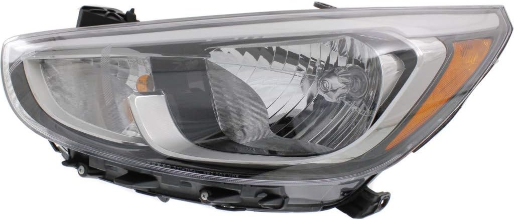 Hyundai Accent Headlight Assembly 2015 2016 Pair Halogen U233453