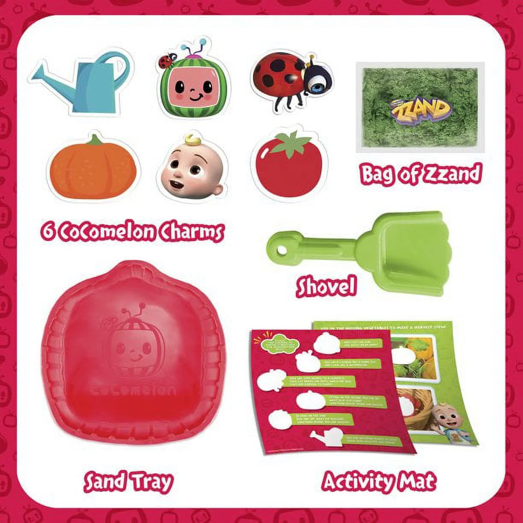 9 Piece Sand Activity Set with Reusable Tray, Shovel and Charms N870308