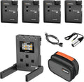 24-Channel UHF Wireless Lavalier Microphone with 4 Transmitters and 1 Receiver V649