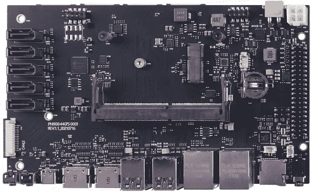 Carrier Board with 6 CSI Camera, 2 HDMI, 5 SATA, M.2 Key E X158