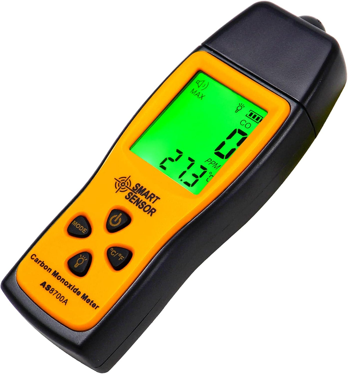 Handheld Carbon Monoxide Meter, 0-1000 ppm, Pack of 2 V93108