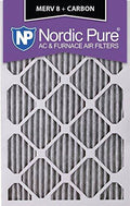 16x20x1 MERV 8 Plus Carbon Pleated AC Furnace Filter Qty 2 H5881