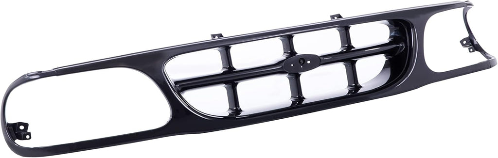 Front Black Shell Grille Assembly Grill And Insert With Emblem Provision For Ford Explorer 1995-2001 T608065