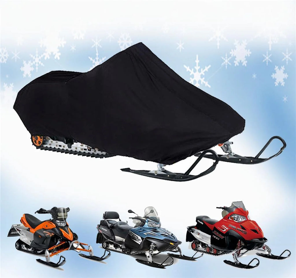200 Denier All Black Snowmobile Cover V8730