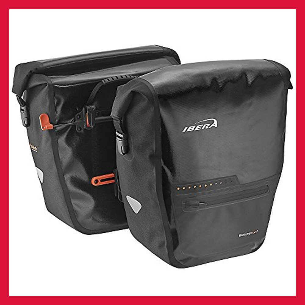 Black Waterproof Bicycle Panniers (Pair) E989