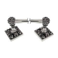 Vintage Pewter Wall Mounted Towel Bar F725