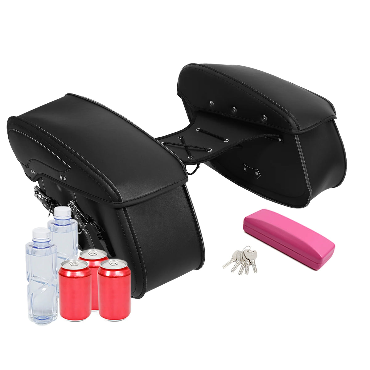 Black Motorbike Saddlebag Tool Bags Q56777