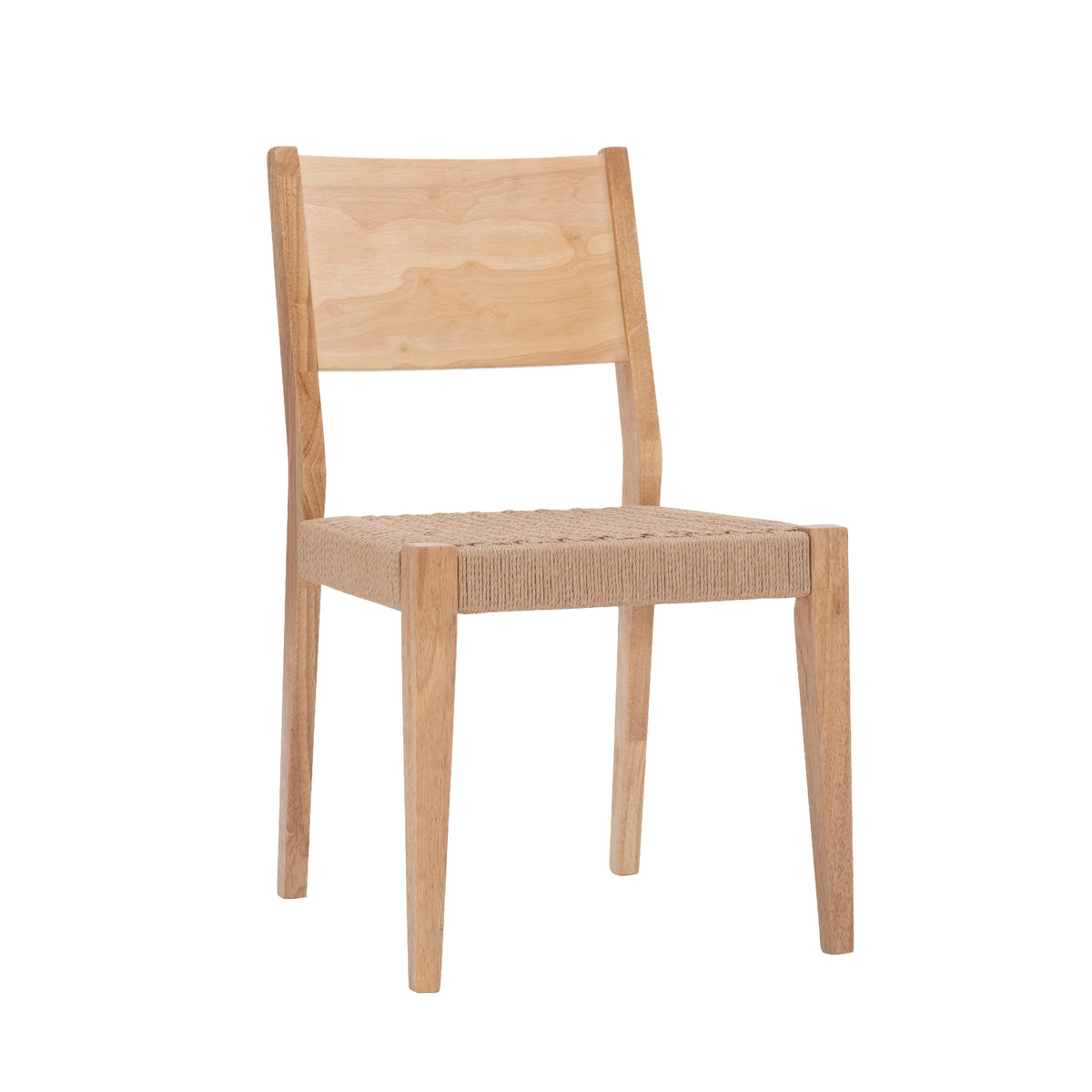 Natural Handwoven Rope Seat Dining Chair, Set of 2 P82534