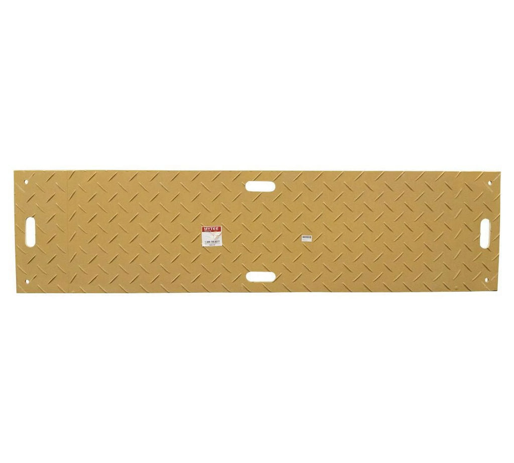 4 Pcs Tan Ground Protection Mats, 2' x 8', Heavy Equipment Mats N11885