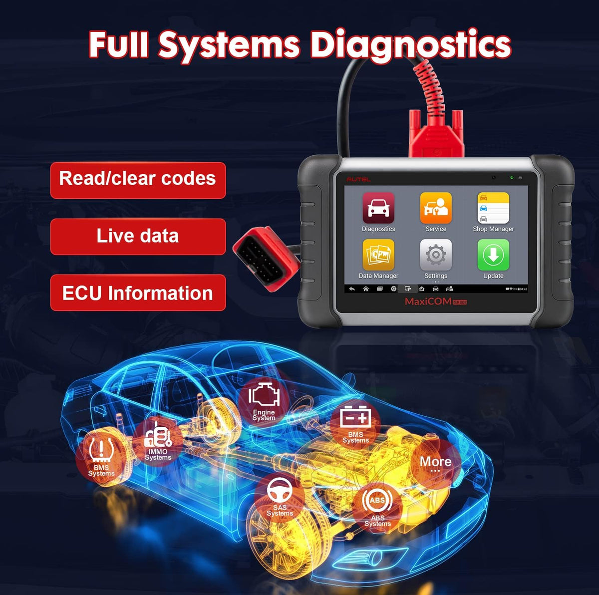 Car Diagnostic Scanner with All System Diagnostic Scan Tool K464398