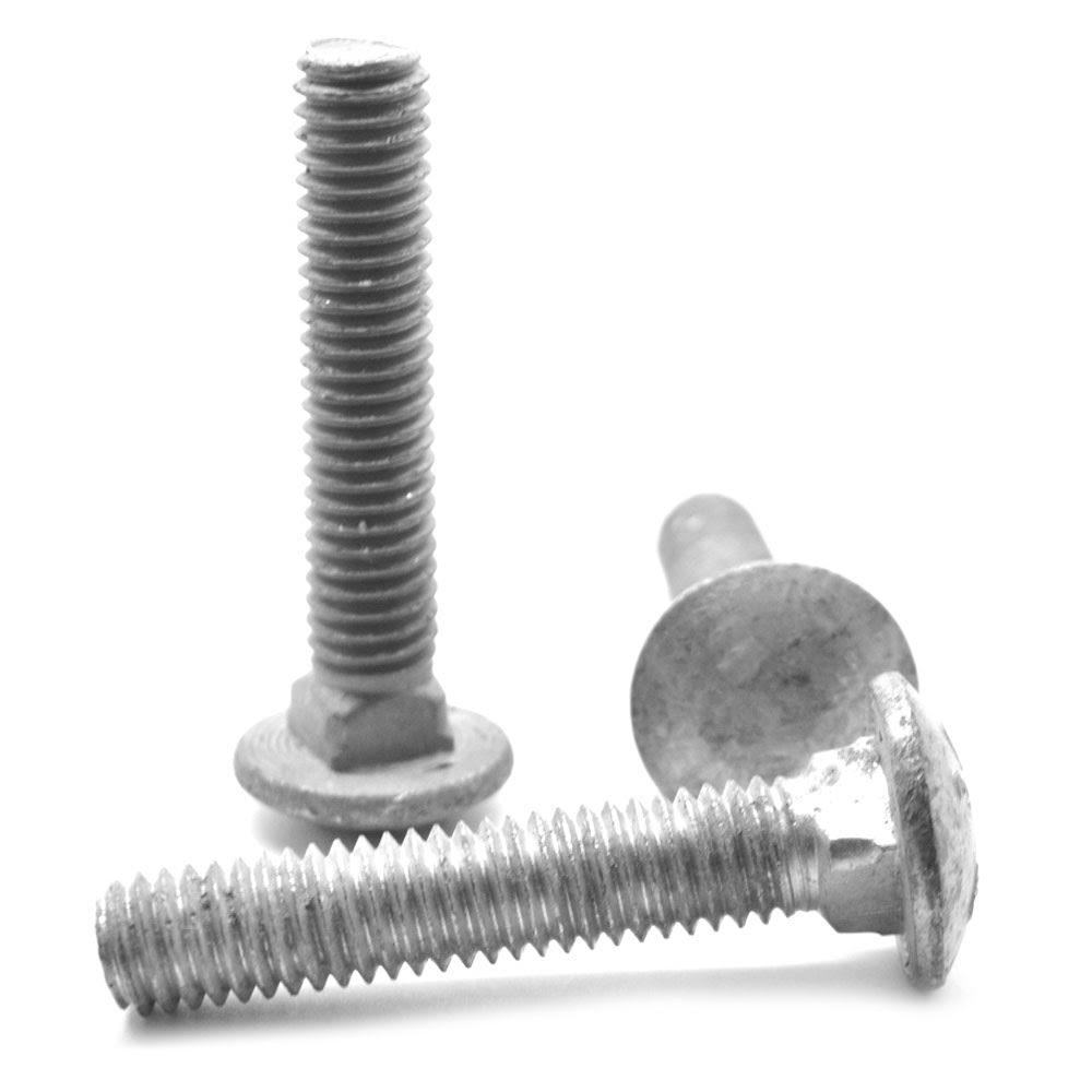 1/4x22-20 x 6x22 Coarse Thread Carriage Bolt Low Carbon Steel Hot Dip Galvanized L955