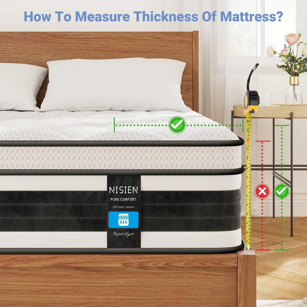 10 Inch Gel Memory Foam Hybrid Mattress T388989