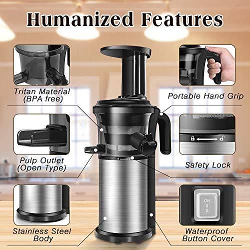 Portable Vertical Cold Press Juicer Y73992