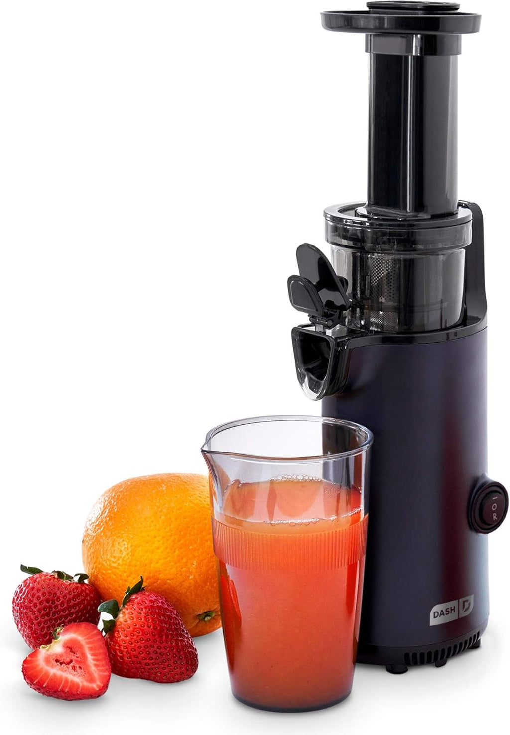 Graphite Masticating Slow Juicer with Brush and Pulp Measuring Cup E867244