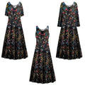Golden Leaf Short Sleeve Princess Cut Dress P954