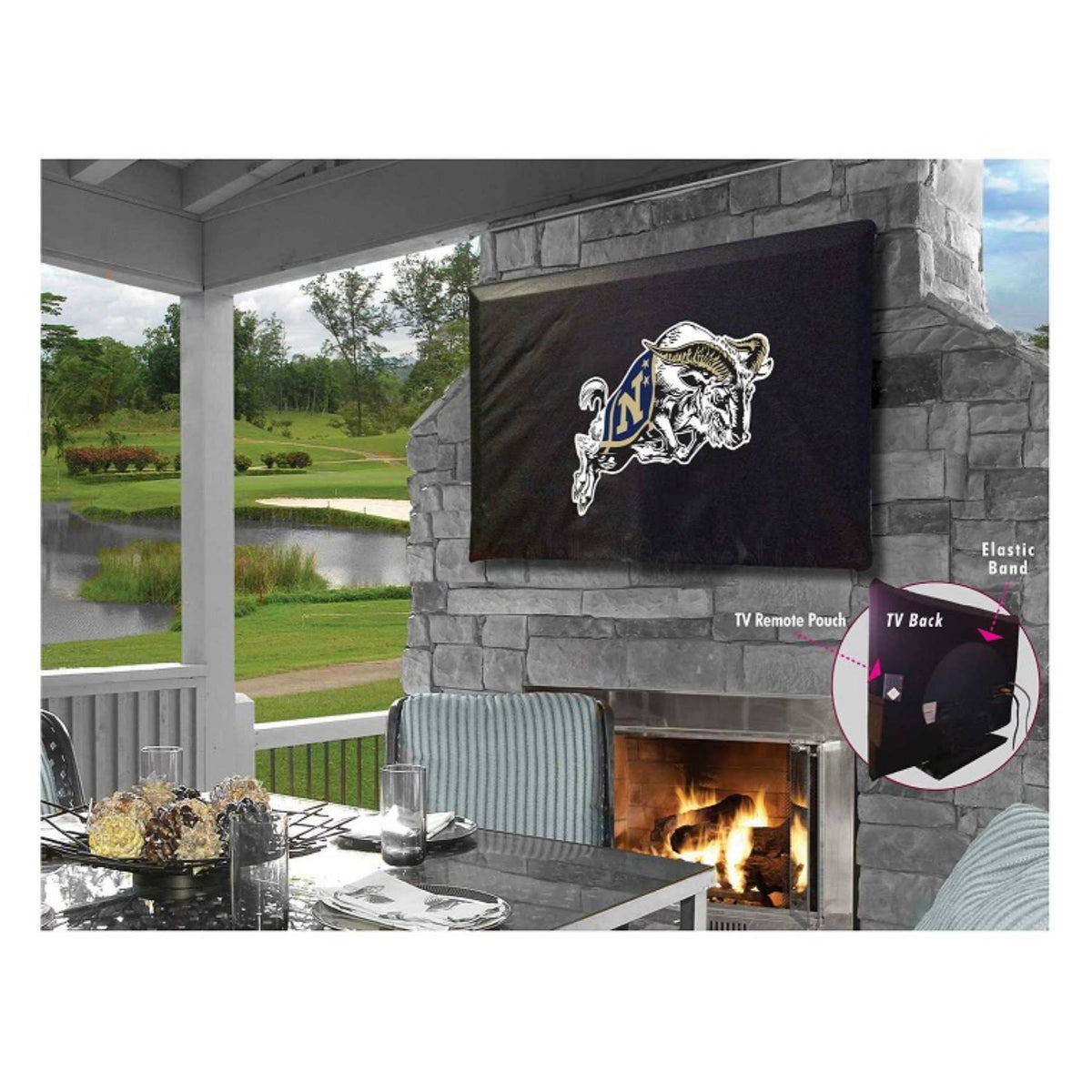 Navy TV Cover C1052