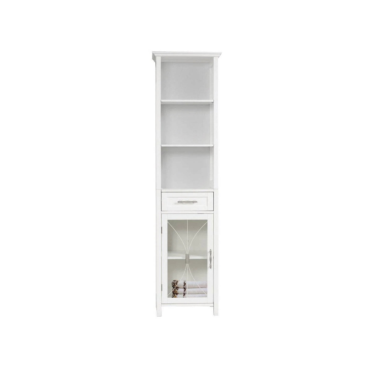 White Linen Cabinet E5887