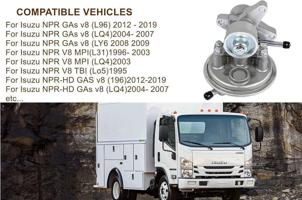Vacuum Pump for Isuzu NPR Gas V8 L14364