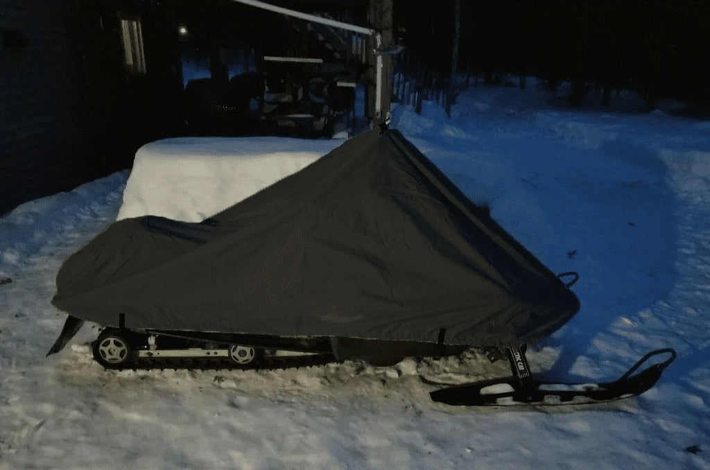 200 Denier All Black Snowmobile Cover V8730