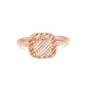 14K Solid Rose Gold 0.22 Carat T.W. Natural Diamond Cushion Shape Engagement Ring E2558