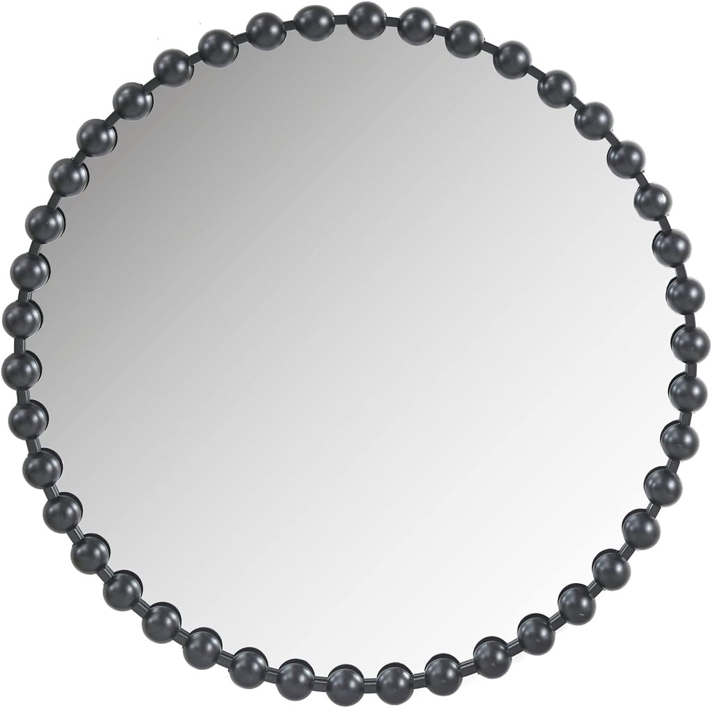 Gold Round Metal Mirror, 36 Diameter M578