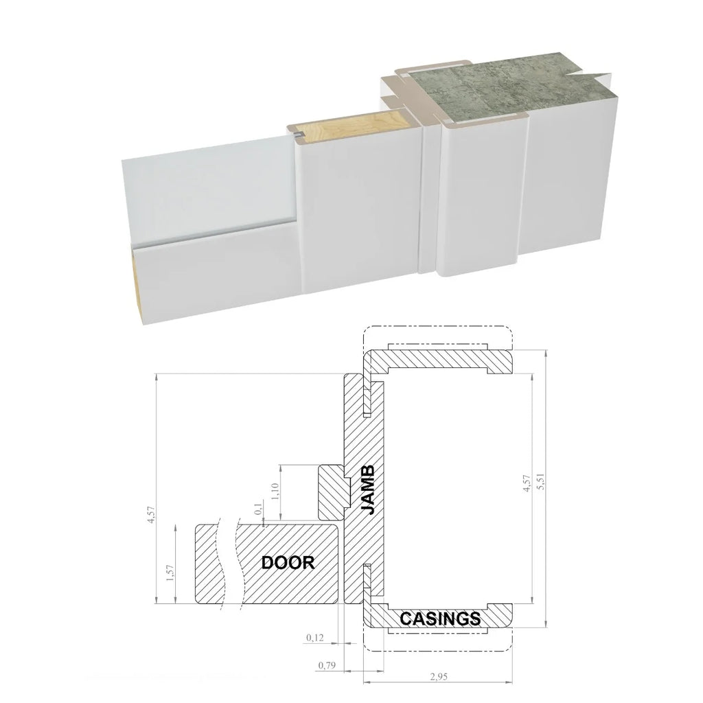 Matte Black Clear Glass French Door 32 x 84 inches S44216