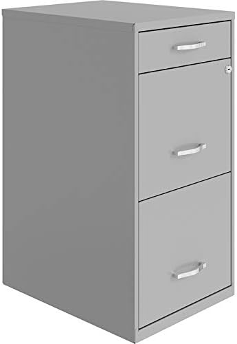3 Drawer Metal File Cabinet Black I9087
