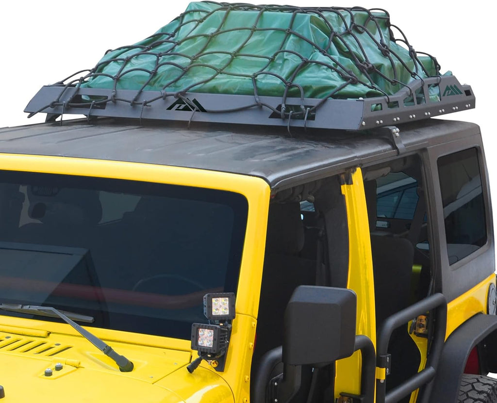 Roof Rack Cargo Carrier Basket for Wrangler JK Y4983