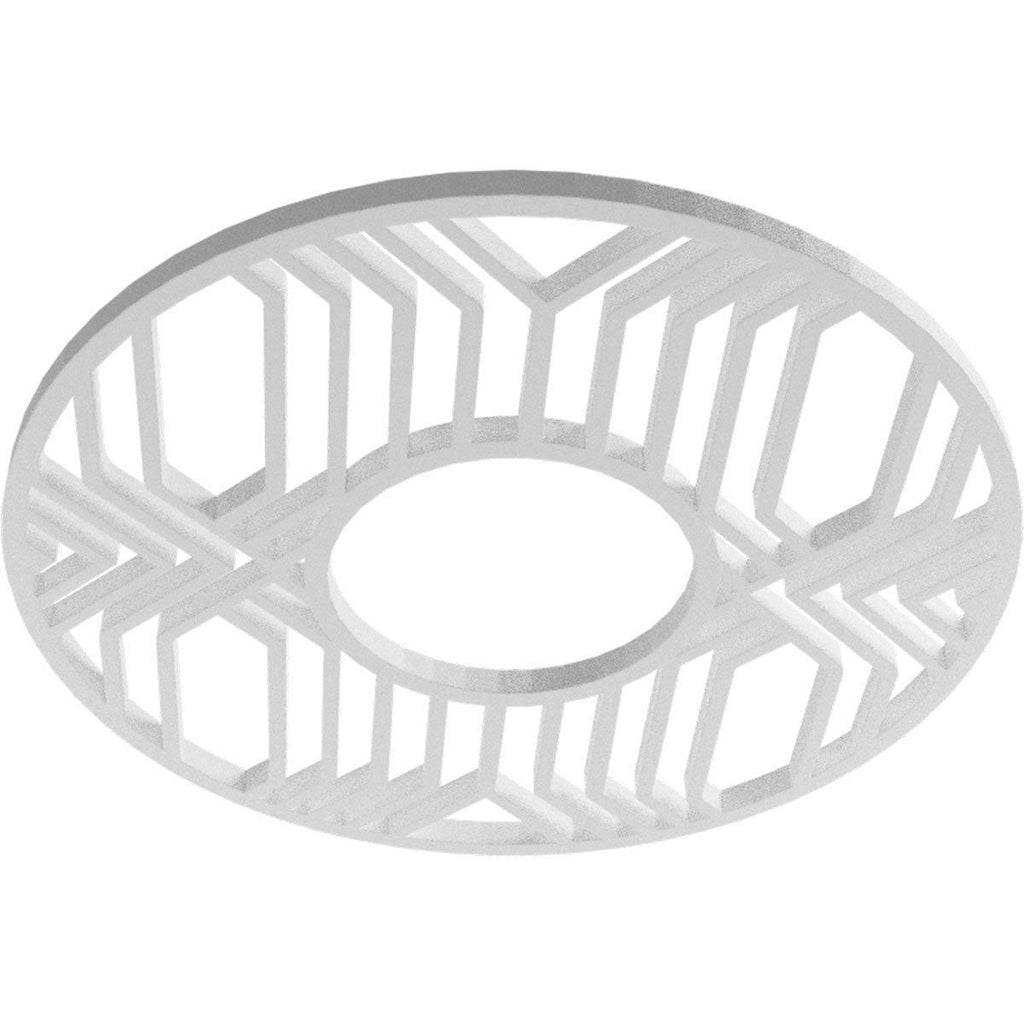 36x22OD x 13 1/8x22ID x 1x22P PVC Pierced Ceiling Medallion A735