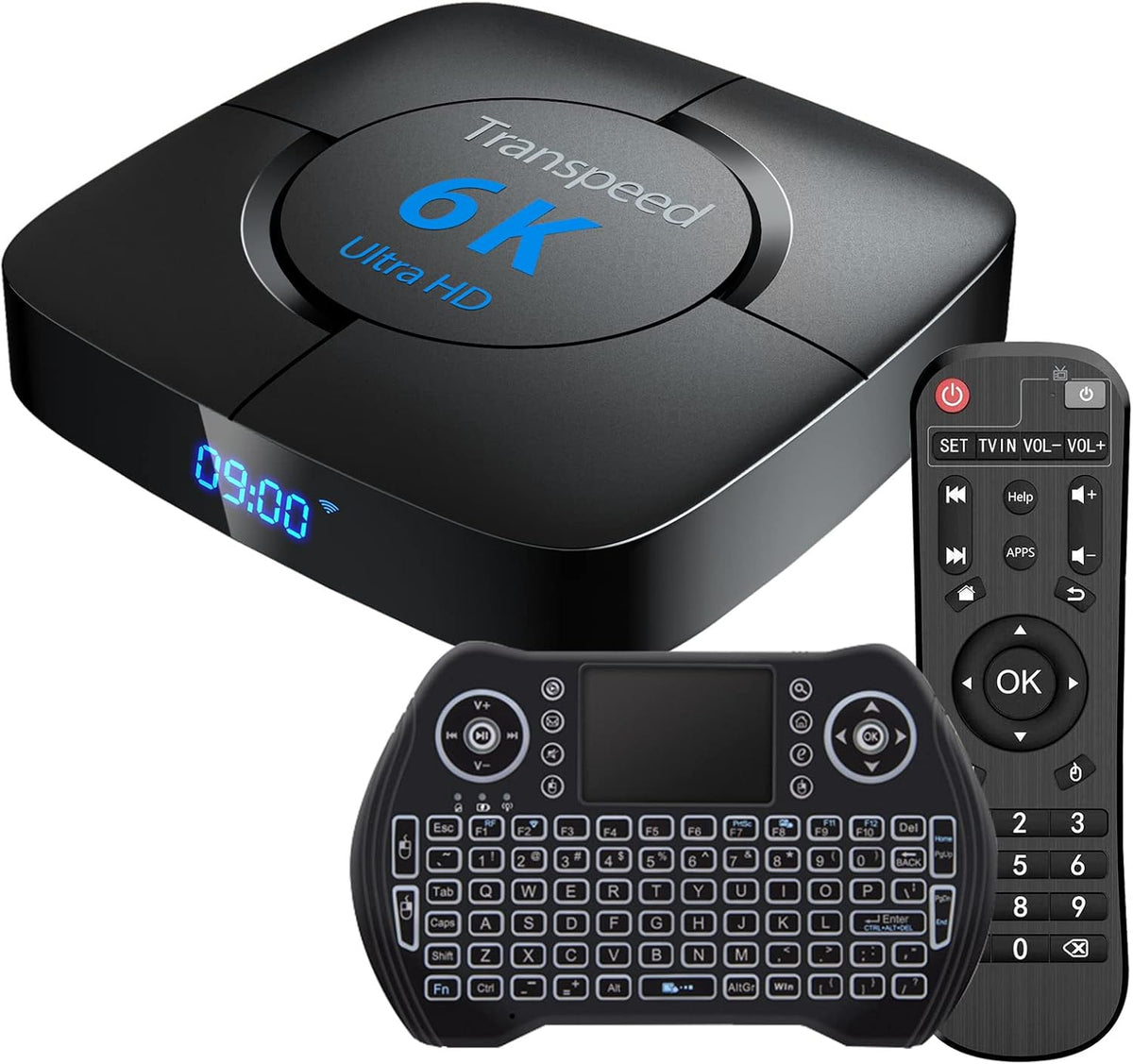 Android TV Box 4GB RAM 64GB ROM Dual WiFi 4K Ultra HD H.265 Pack of 2 Q404