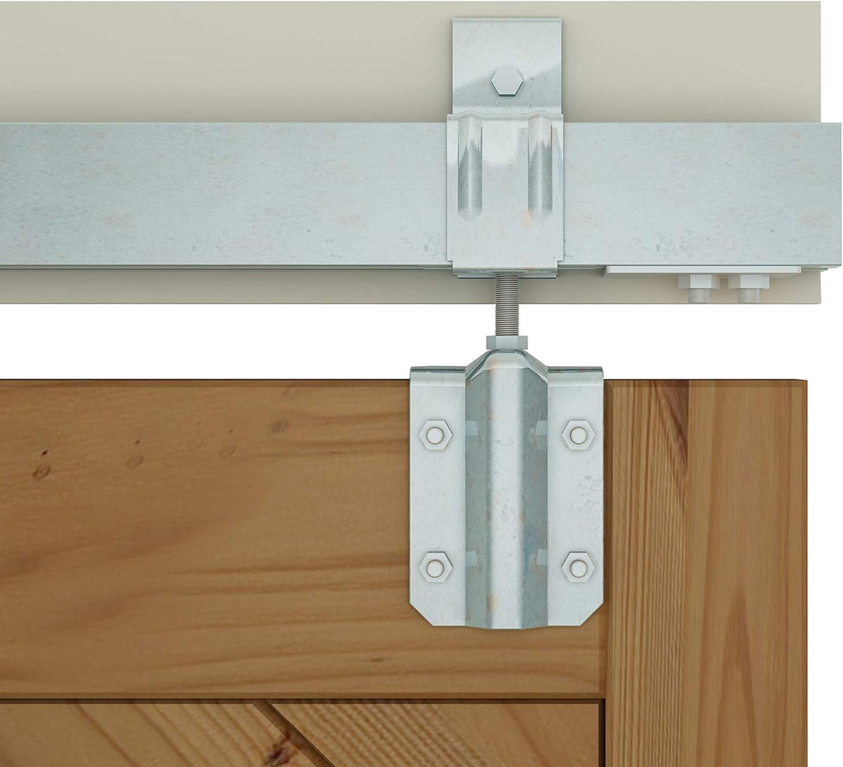 8FT Double Sliding Barn Door Hardware Kit A533