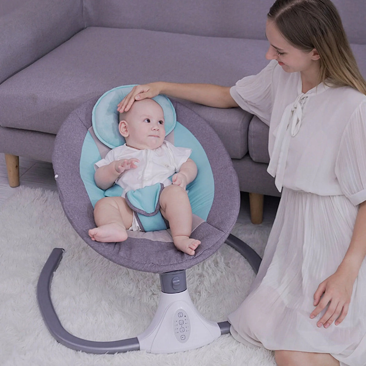 Blue Baby Bouncer Swing Chair D36741