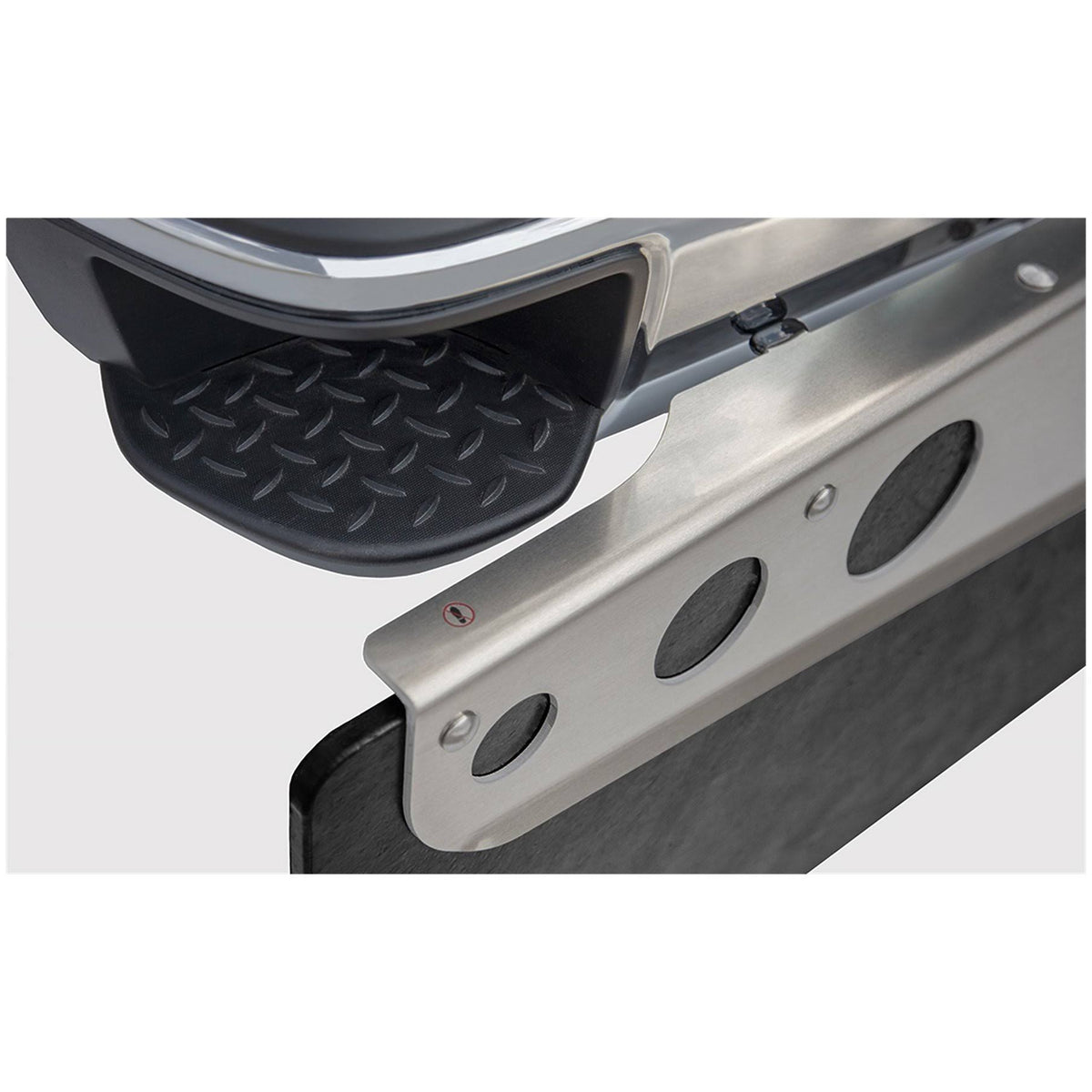 Rockstar Smooth Mill Hitch Mounted Mud Flaps V3109