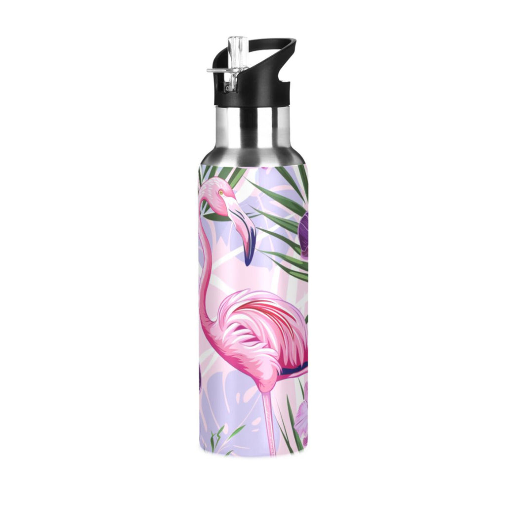 20 oz Insulated Stainless Steel Water Bottle with Straw Lid U4106