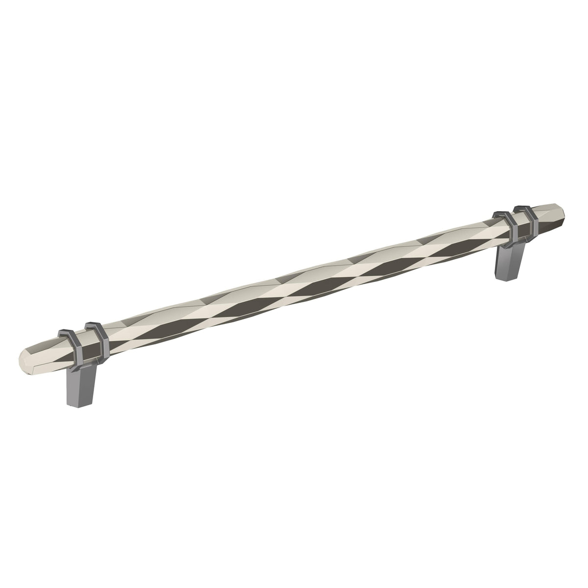 Polished Nickel/Black Chrome Cabinet Pull R65979