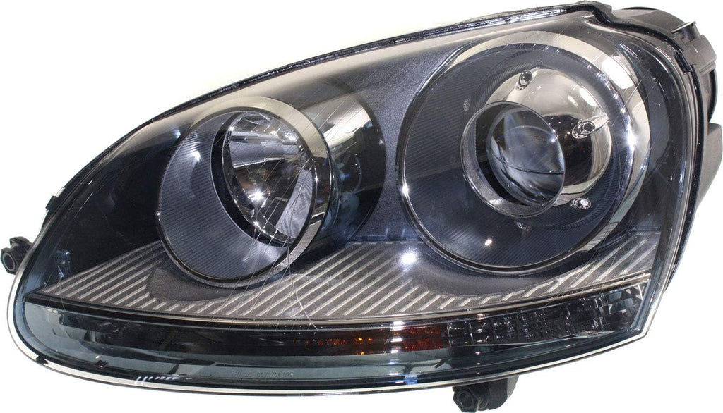Headlight Lens and Housing Set of 2 for Volkswagen Jetta Rabbit GTI Y550084