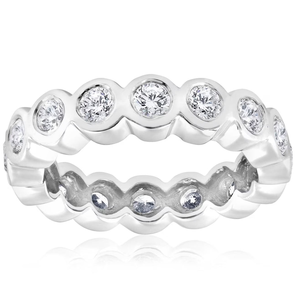 14k White Gold Diamond Eternity Ring T16154