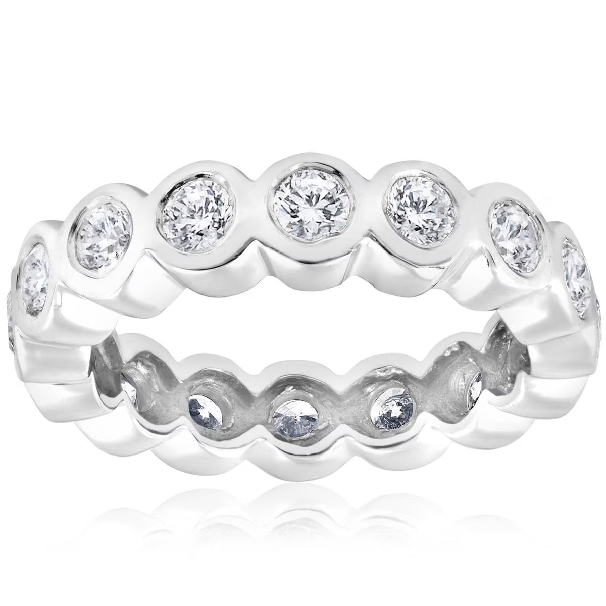 14k White Gold Diamond Eternity Ring T16154