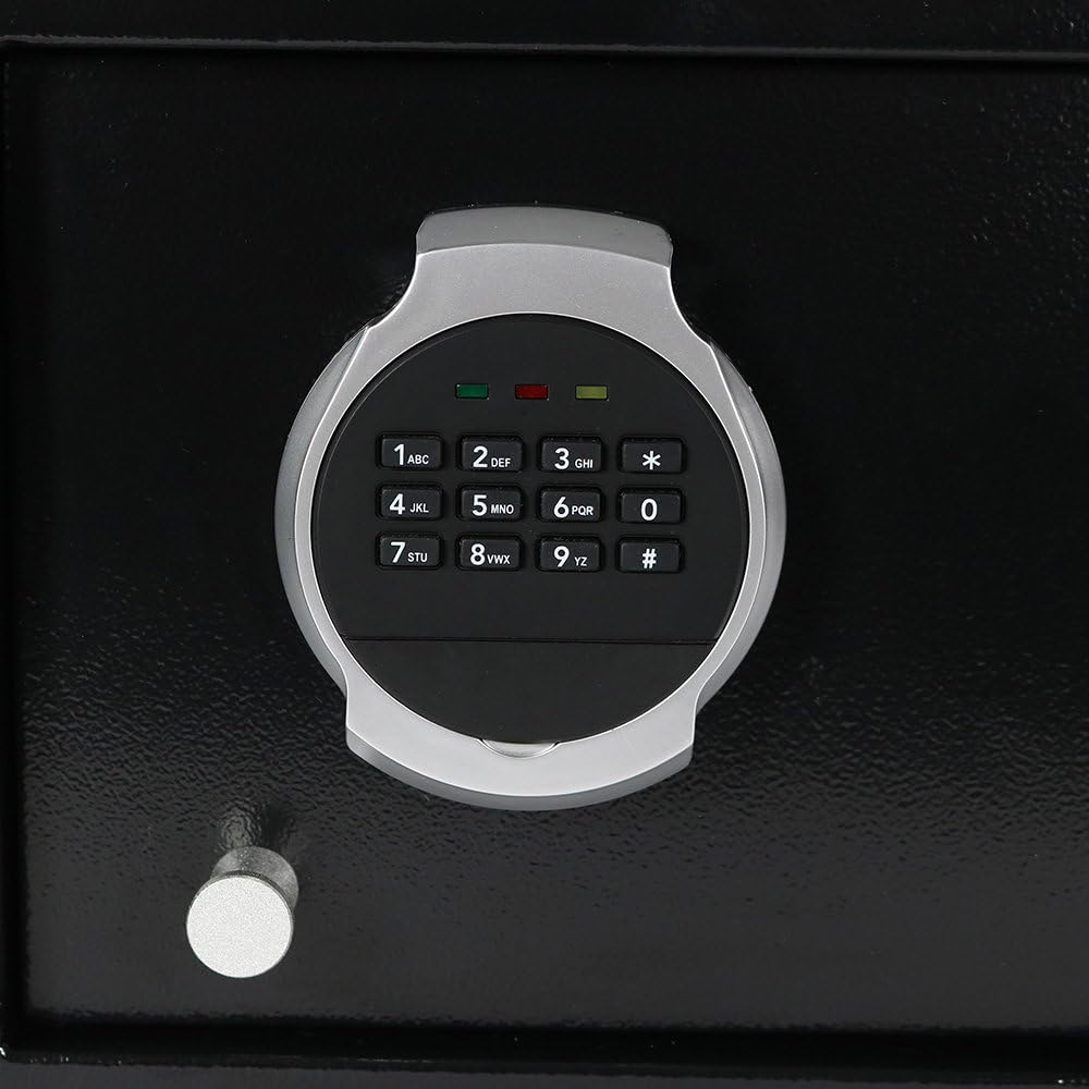 Metal Security Cabinet with Programmable Lock, 0.28 Cubic Feet, Pack of 2 R471