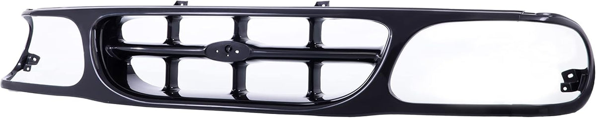 Front Black Shell Grille Assembly Grill And Insert With Emblem Provision For Ford Explorer 1995-2001 T608065